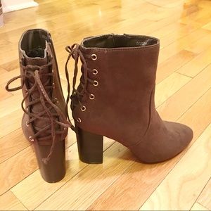 New Forever 21 Olive Green Ankle Boots